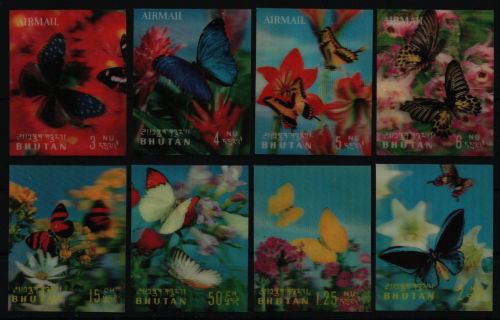 Bhutan 1968 - Mi-Nr. 209-216 ** - MNH - Schmetterlinge / Butterflies