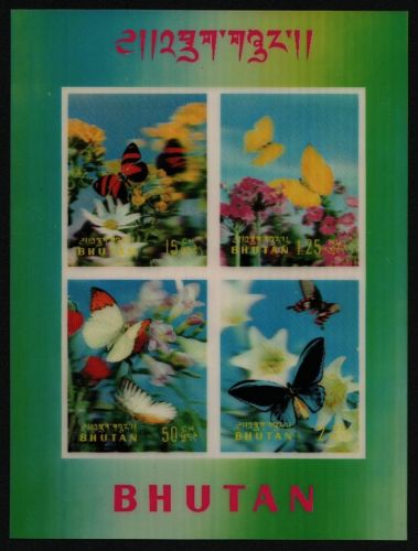 Bhutan 1968 - Mi-Nr. Block 13 ** - MNH - Schmetterlinge / Butterflies