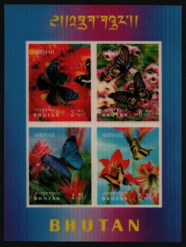 Bhutan 1968 - Mi-Nr. Block 14 ** - MNH - Schmetterlinge / Butterflies