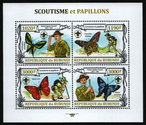 Burundi 2013 - Mi-Nr. 3153-3156 ** - MNH - Schmetterlinge / Butterflies