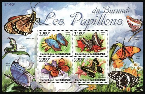 Burundi 2011 - Mi-Nr. Block 169 ** - MNH - Schmetterlinge / Butterflies
