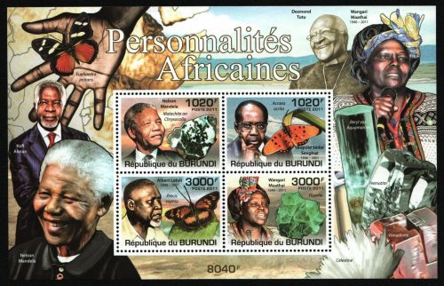 Burundi 2011 - Mi-Nr. Block 185 ** - MNH - Schmetterlinge / Butterflies