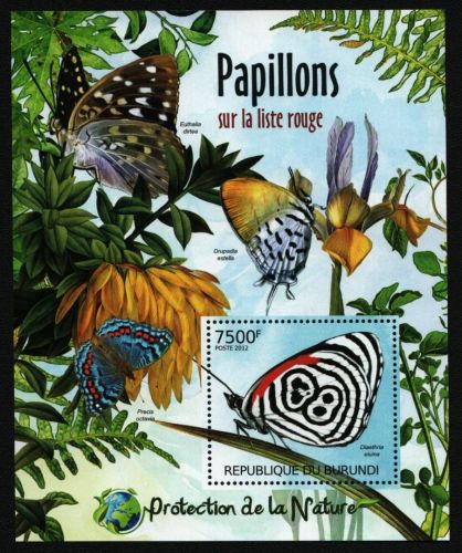 Burundi 2012 - Mi-Nr. Block 232 ** - MNH - Schmetterlinge / Butterflies