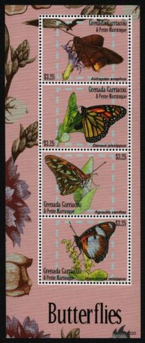 Grenada-Grenadinen 2014 - Mi-Nr. 4884-4887 ** - MNH - Schmetterlinge