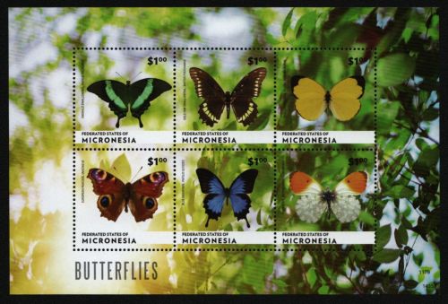 Mikronesien 2014 - Mi-Nr. 2681-2686 ** - MNH - KLB - Schmetterlinge