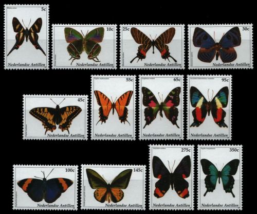 Niederländische Antillen 2003 - Mi-Nr. 1184-1195 ** - MNH - Schmetterlinge