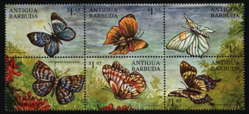 Antigua 2000 - Mi-Nr. 3110-3115 ** - MNH - aus KLB - Schmetterling / Butterflies