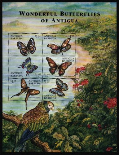 Antigua 2000 - Mi-Nr. 3116-3121 ** - MNH - KLB - Schmetterlinge / Butterflies
