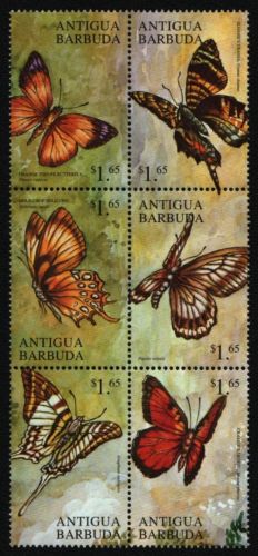 Antigua 2000 - Mi-Nr. 3122-3127 ** - MNH - aus KLB - Schmetterling / Butterflies