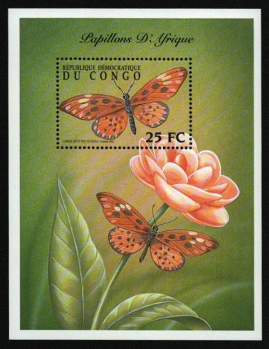 Kongo-Kinshasa 2001 - Mi-Nr. Block 110 ** - MNH - Schmetterlinge / Butterflies