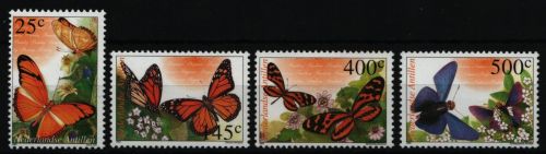 Niederländische Antillen 2002 - Mi-Nr. 1139-1142 ** - MNH - Schmetterlinge