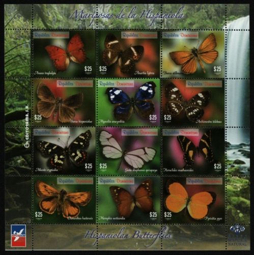 Dominikanische Republik 2014 - Mi-Nr. 2411-2422 ** - MNH - KLB - Schmetterlinge