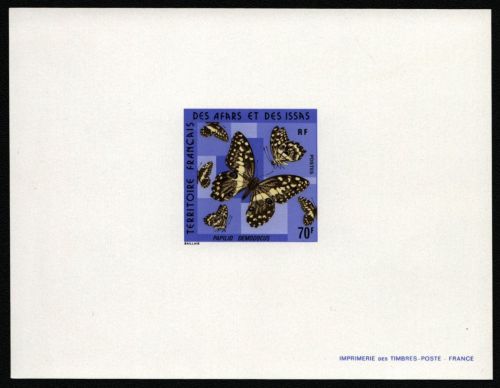 Afar und Issa 1975 - Mi-Nr. 127 ** - MNH - Epreuve de Luxe - Schmetterlinge
