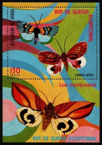 Äquatorial-Guinea 1977 - Mi-Nr. Block 254 ** - MNH - Schmetterling / Butterflies