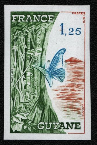 Frankreich 1976 - Mi-Nr. 1996 U ** - MNH - Schmetterlinge / Butterflies