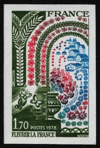 Frankreich 1978 - Mi-Nr. 2095 U ** - MNH - Schmetterlinge / Butterflies