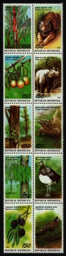 Indonesien 1995 - Mi-Nr. 1575-1584 ** - MNH - Fauna & Flora