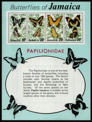 Jamaika 1975 - Mi-Nr. Block 8 ** - MNH - Schmetterlinge / Butterflies