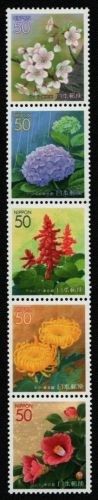 Japan 2001 - Mi-Nr. 3174-3178 ** - MNH - Blumen / Flowers