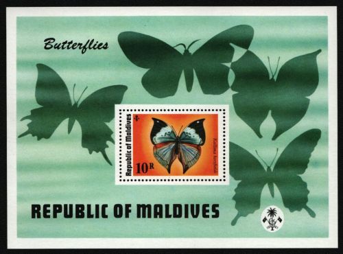 Malediven 1975 - Mi-Nr. Block 34 ** - MNH - Schmetterlinge / Butterflies