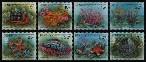 Penrhyn 1993 - Mi-Nr. 546-553 ** - MNH - Meerestiere / Marine life