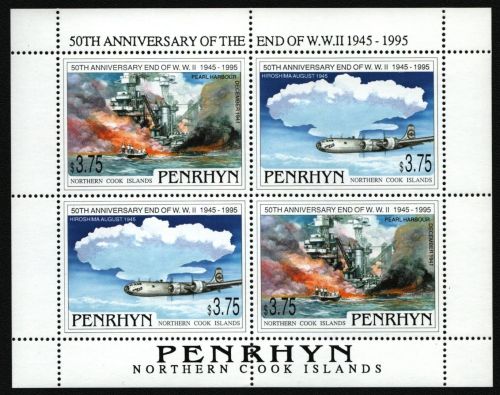 Penrhyn 1995 - Mi-Nr. 575-576 ** - MNH - KLB - Zweiter Weltkrieg / WW II
