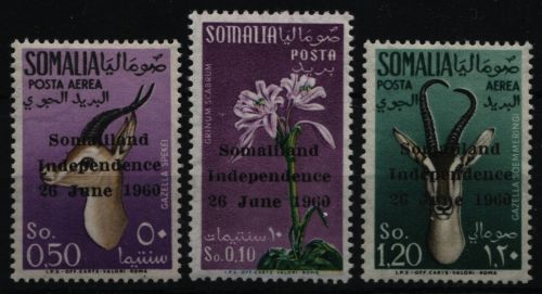 Somalia 1960 - Mi-Nr. 1-3 ** - MNH - Fauna & Flora