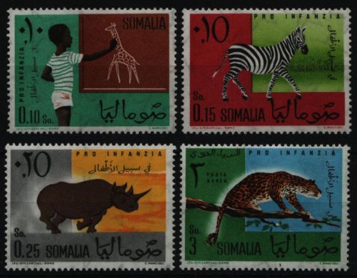 Somalia 1960 - Mi-Nr. 12-15 ** - MNH - Wildtiere / Wild animals
