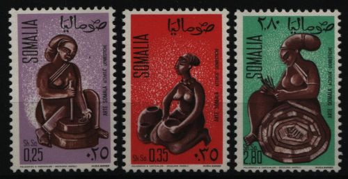 Somalia 1968 - Mi-Nr. 142-144 ** - MNH - Holzkunstschnitt