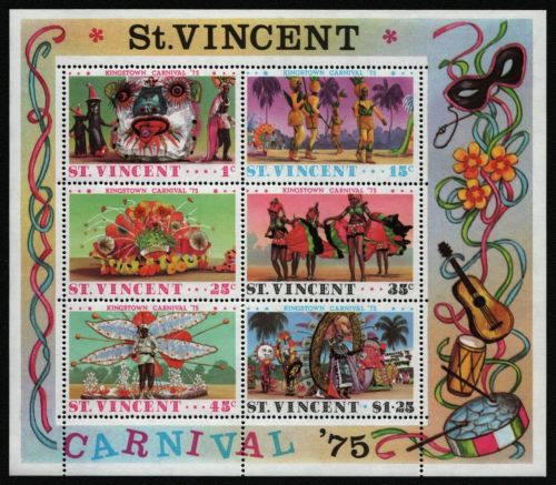 St. Vincent 1975 - Mi-Nr. Block 4 ** - MNH - Karneval / Carnival