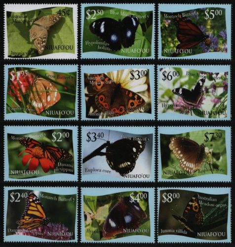 Niuafo'ou-Insel 2012 - Mi-Nr. 445-468 ** - MNH - Schmetterlinge / Butterflies