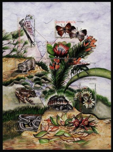 Südafrika 2004 - Mi-Nr. 1595-1604 ** - MNH - Folienblatt - Fauna & Flora