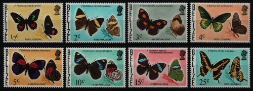 Belize 1974 - Mi-Nr. 330-345 Y ** - MNH - Schmetterlinge / Butterflies