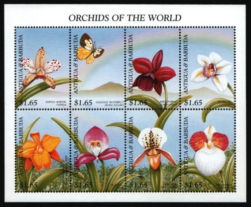 Antigua 1997 - Mi-Nr. 2571-2578 ** - MNH - Orchideen - Schmetterlinge