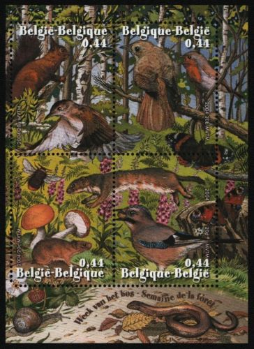 Belgien 2004 - Mi-Nr. Block 99 ** - MNH - Wildtiere / Wild animals