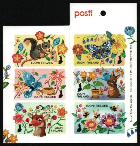 Finnland 2021 - Mi-Nr. 2730-2735 ** - MNH - Heft - Schmetterlinge / Butterflies
