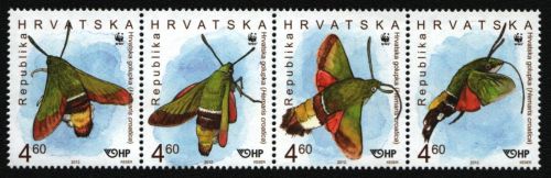 Kroatien 2012 - Mi-Nr. 1049-1052 ** - MNH - Schmetterlinge / Butterflies (II)