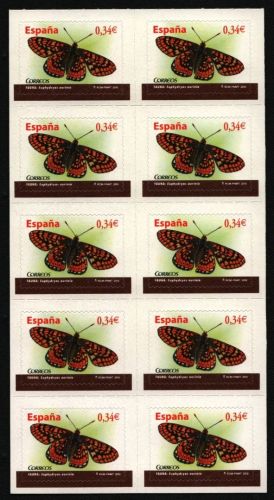 Spanien 2010 - Mi-Nr. 4476 ** - MNH - Heft - Schmetterlinge / Butterflies