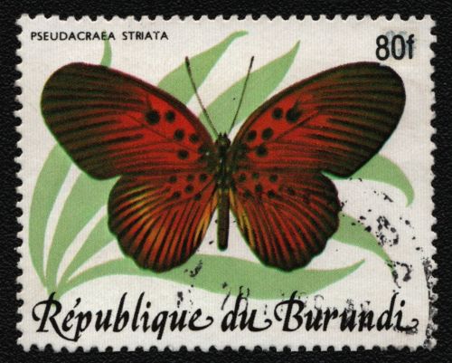 Burundi 1989 - Mi-Nr. 1707 gest / used - Schmetterlinge / Butterflies