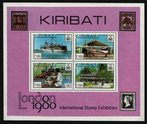 Kiribati 1980 - Mi-Nr. Block 7 ** - MNH - LONDON '1980