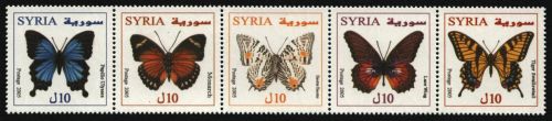 Syrien 2005 - Mi-Nr. 2193-2197 ** - MNH - Schmetterlinge / Butterflies