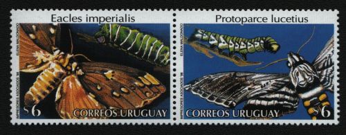 Uruguay 1998 - Mi-Nr. 2376-2377 ** - MNH - Schmetterlinge / Butterflies