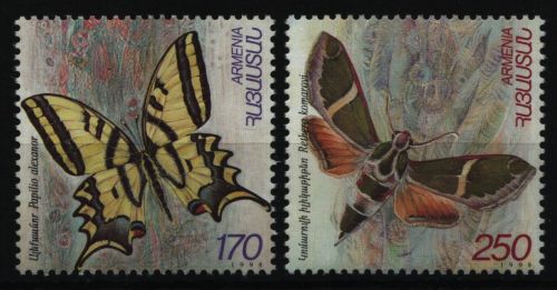Armenien 1998 - Mi-Nr. 337-338 ** - MNH - Schmetterlinge / Butterflies