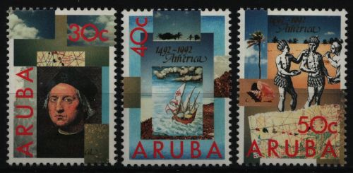Aruba 1992 - Mi-Nr. 110-112 ** - MNH - Kolumbus - Schiffe / Ships