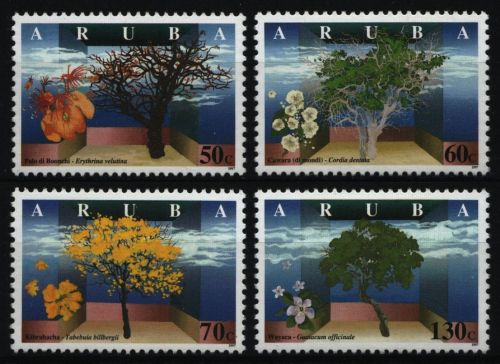 Aruba 1997 - Mi-Nr. 208-211 ** - MNH - Bäume / Trees