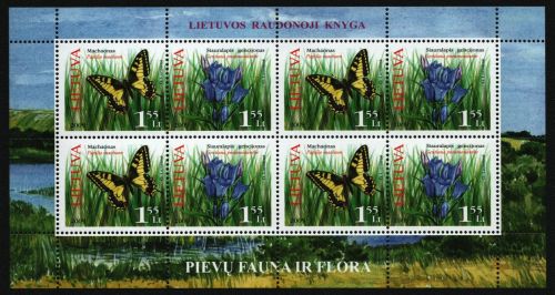Litauen 2009 - Mi-Nr. 1021-1022 ** - MNH - KLB - Schmetterlinge / Butterflies