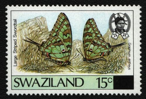 Swaziland 1990 - Mi-Nr. 580 ** - MNH - aus Satz - Schmetterlinge / Butterflies