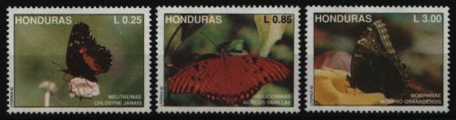 Honduras 1992 - Mi-Nr. 1142-1144 ** - MNH - Schmetterlinge / Butterflies