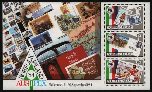 Norfolk-Insel 1984 - Mi-Nr. Block 6 ** - MNH - Marke auf Marke