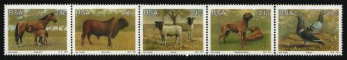 Südafrika 1991 - Mi-Nr. 813-817 ** - MNH - Bauernhoftiere / Farm animals